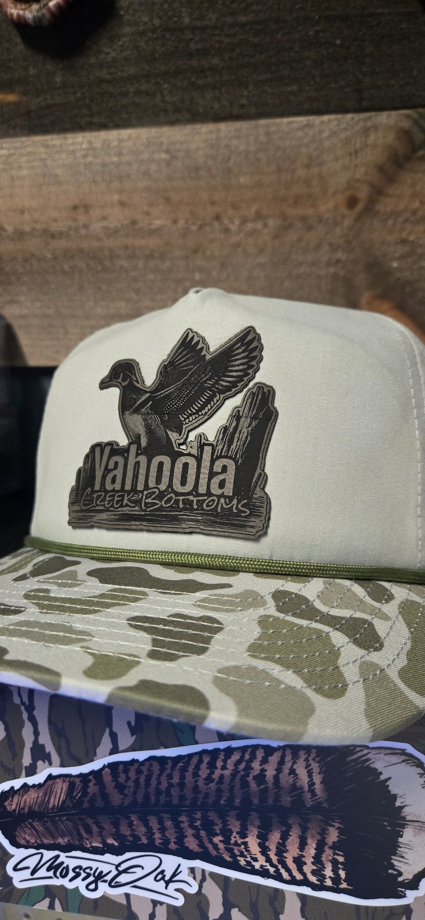 Old-school Rope Duck Camo wood duck