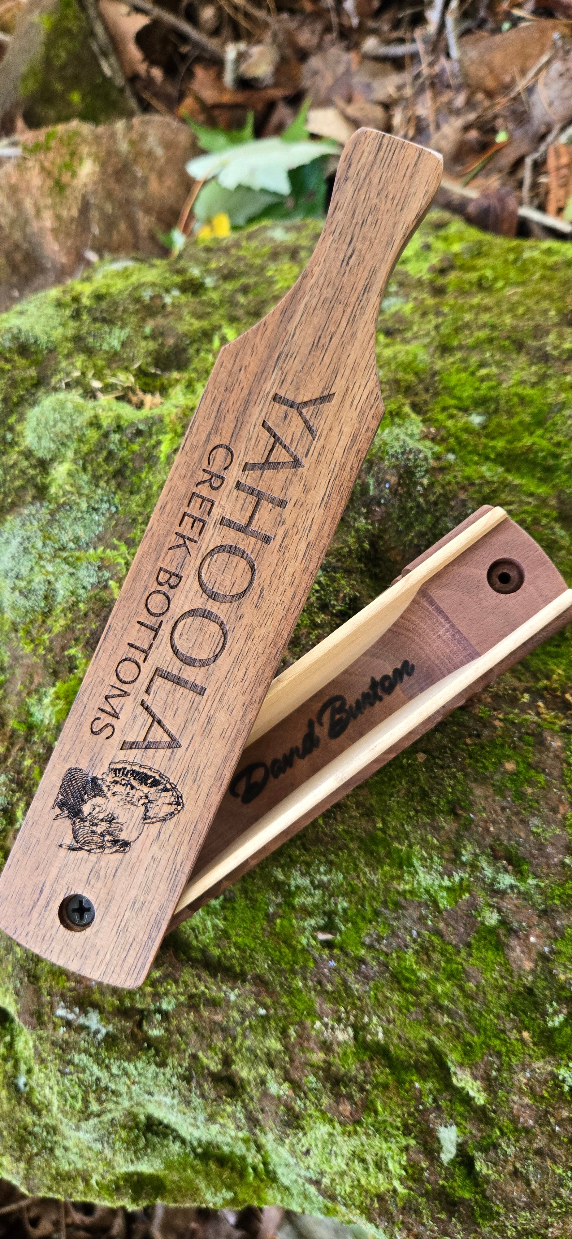 6" box call Maple Sides with Walnut Body and Walnut Lid