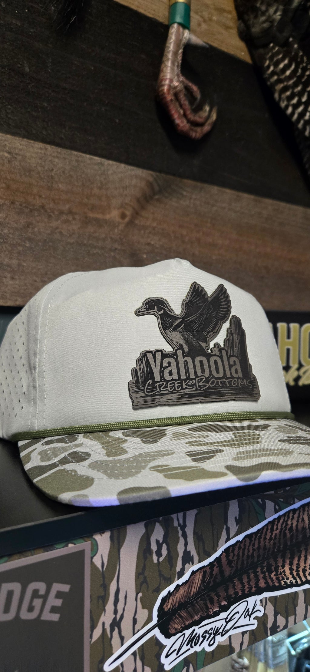 Old-school Rope Duck Camo wood duck