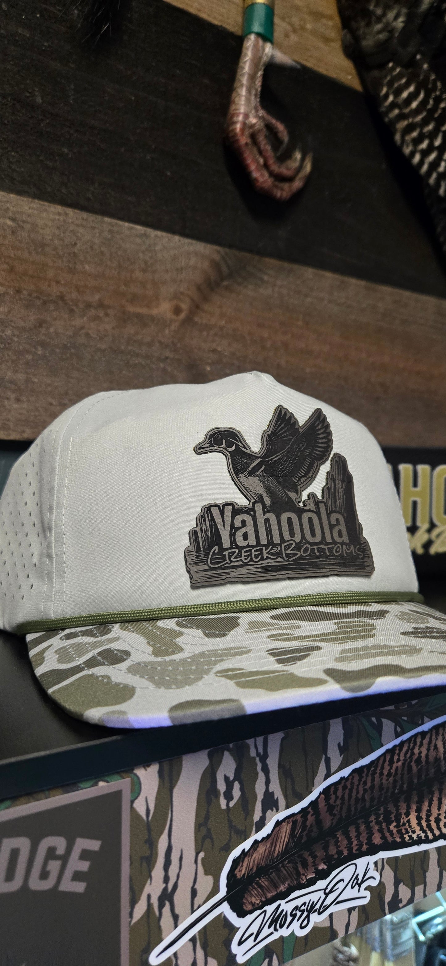 Old-school Rope Duck Camo wood duck