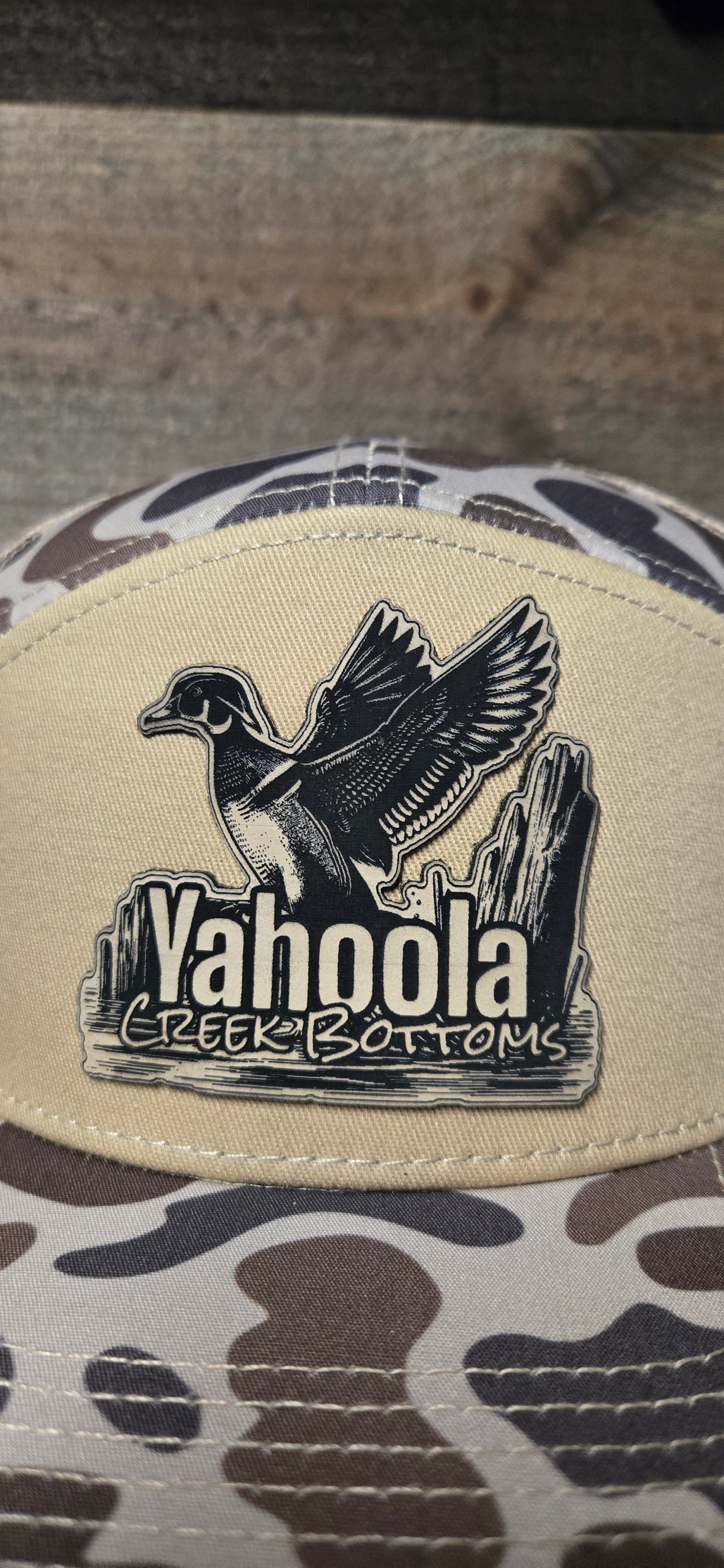 Duck Camo 7 panel wood duck