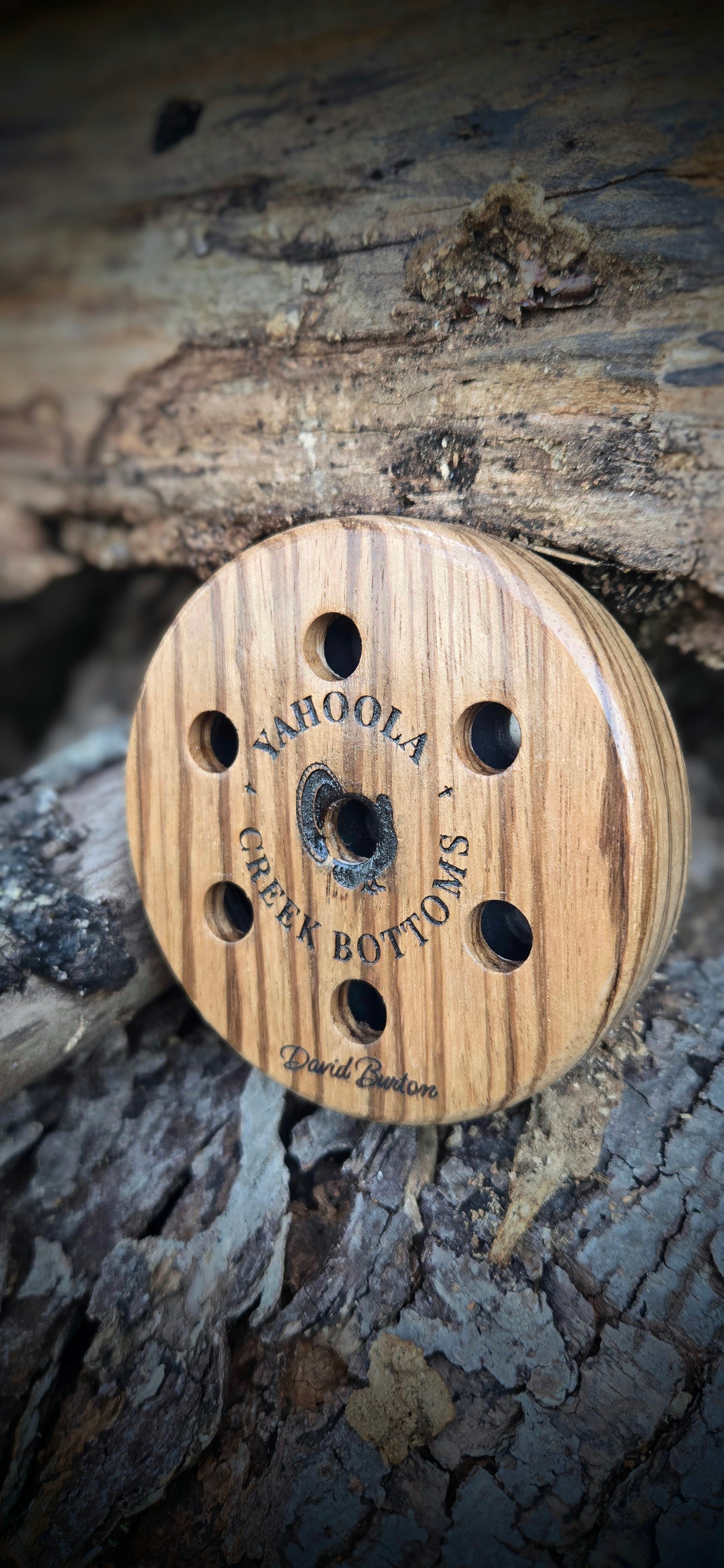 3" Zebrawood Pot Slate over glass