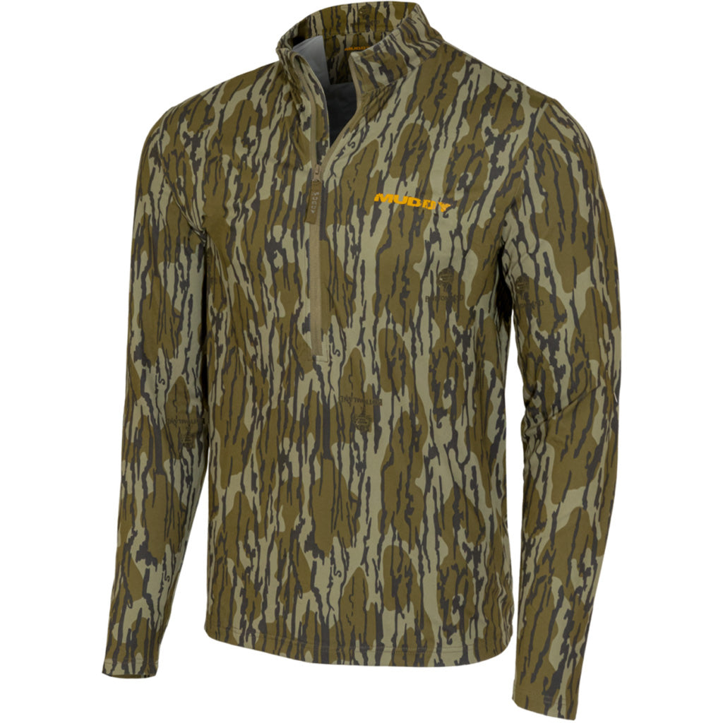 Muddy TRX Lightweight Quarter Zip Mossy Oak Bottomland XL