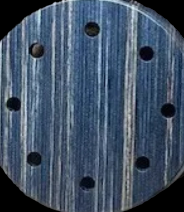 3.5" Blue laminate Aluminum over Glass