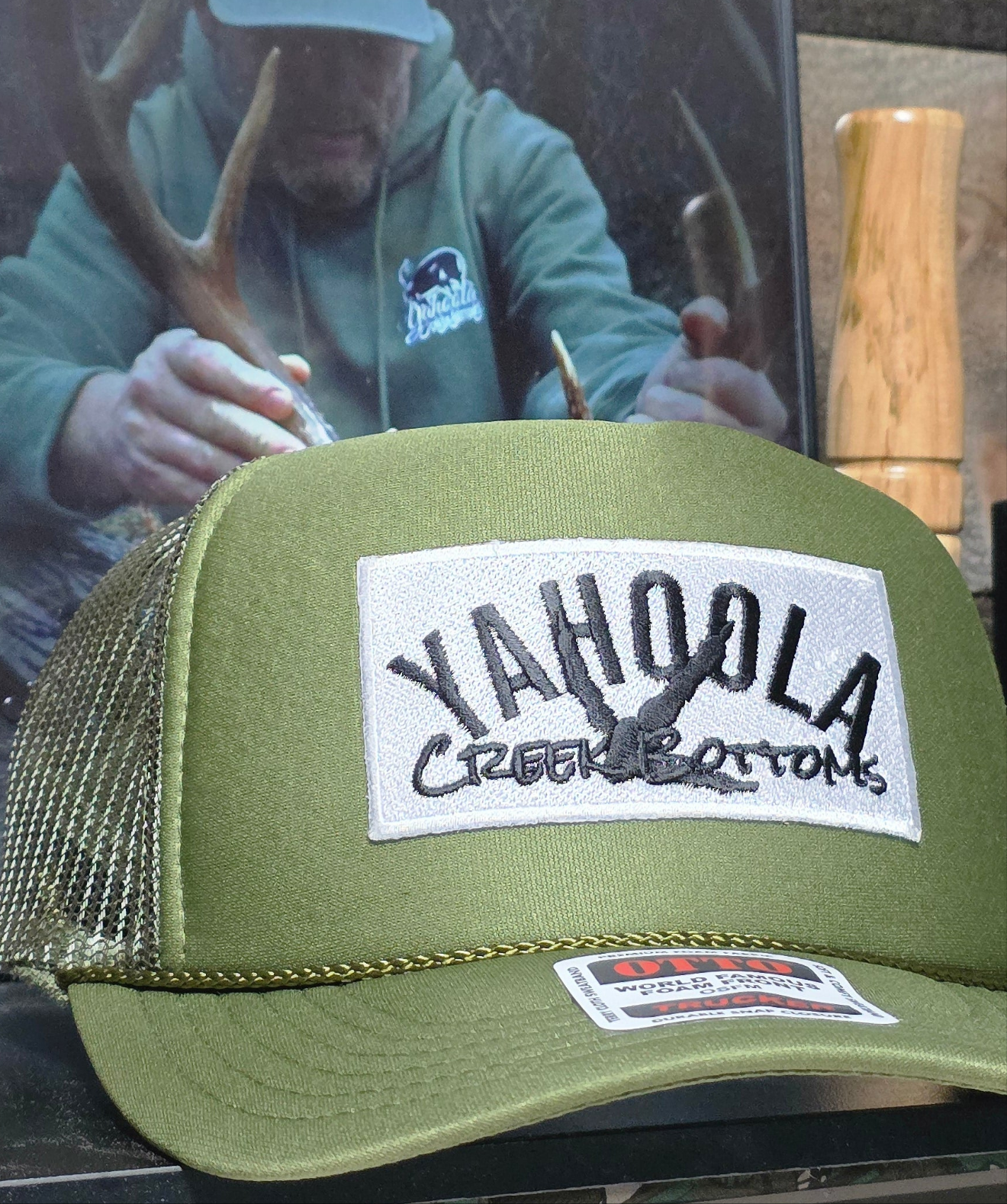 YcB Patch Green Foam trucker