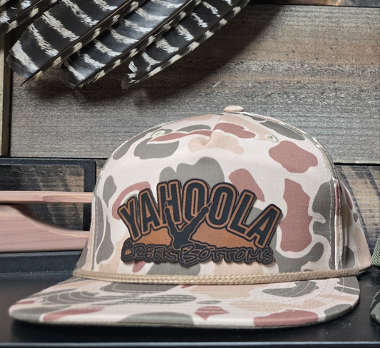 Old school camo ycb turkey logo hat