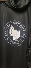 Black performance hoodie  with classic ycb logo
