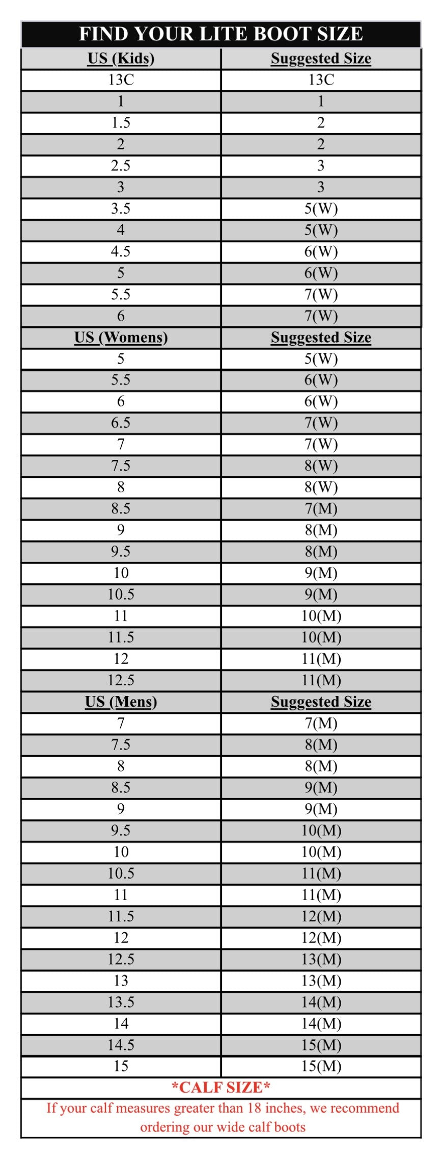 16" Classic, WIDE CALF, Men's