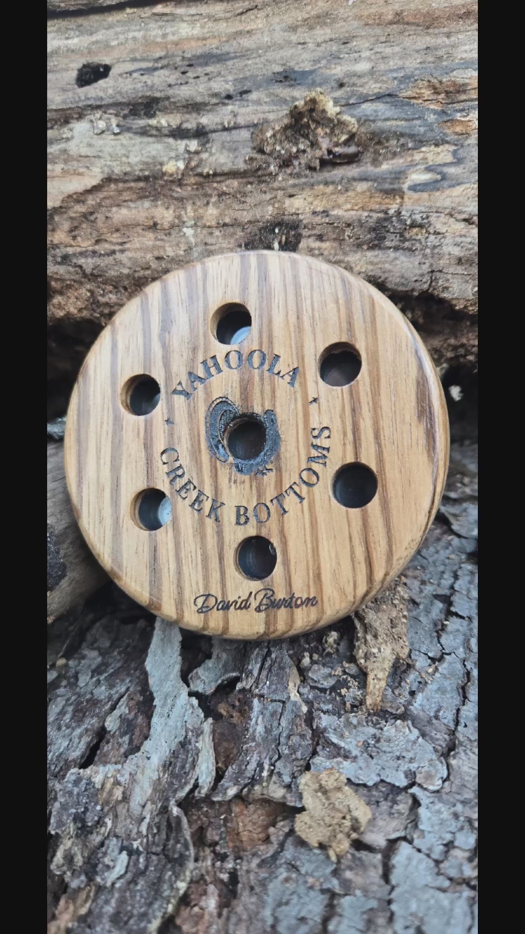 3" Zebrawood Pot Slate over glass