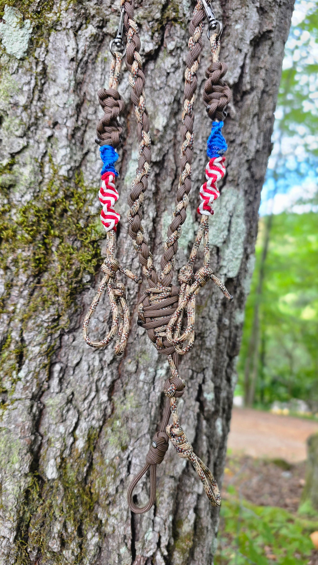 Brown and Tan Duck Lanyard