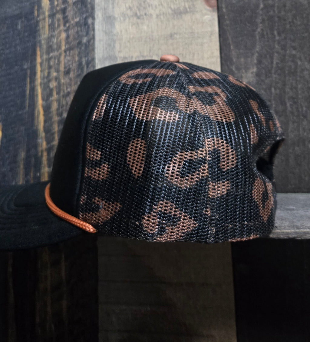 YCB Ga. Turkey Leopard print rope hat