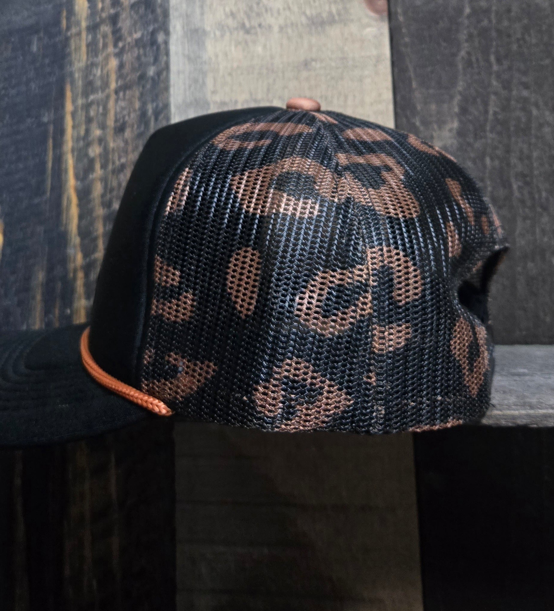 YCB Ga. Turkey Leopard print rope hat