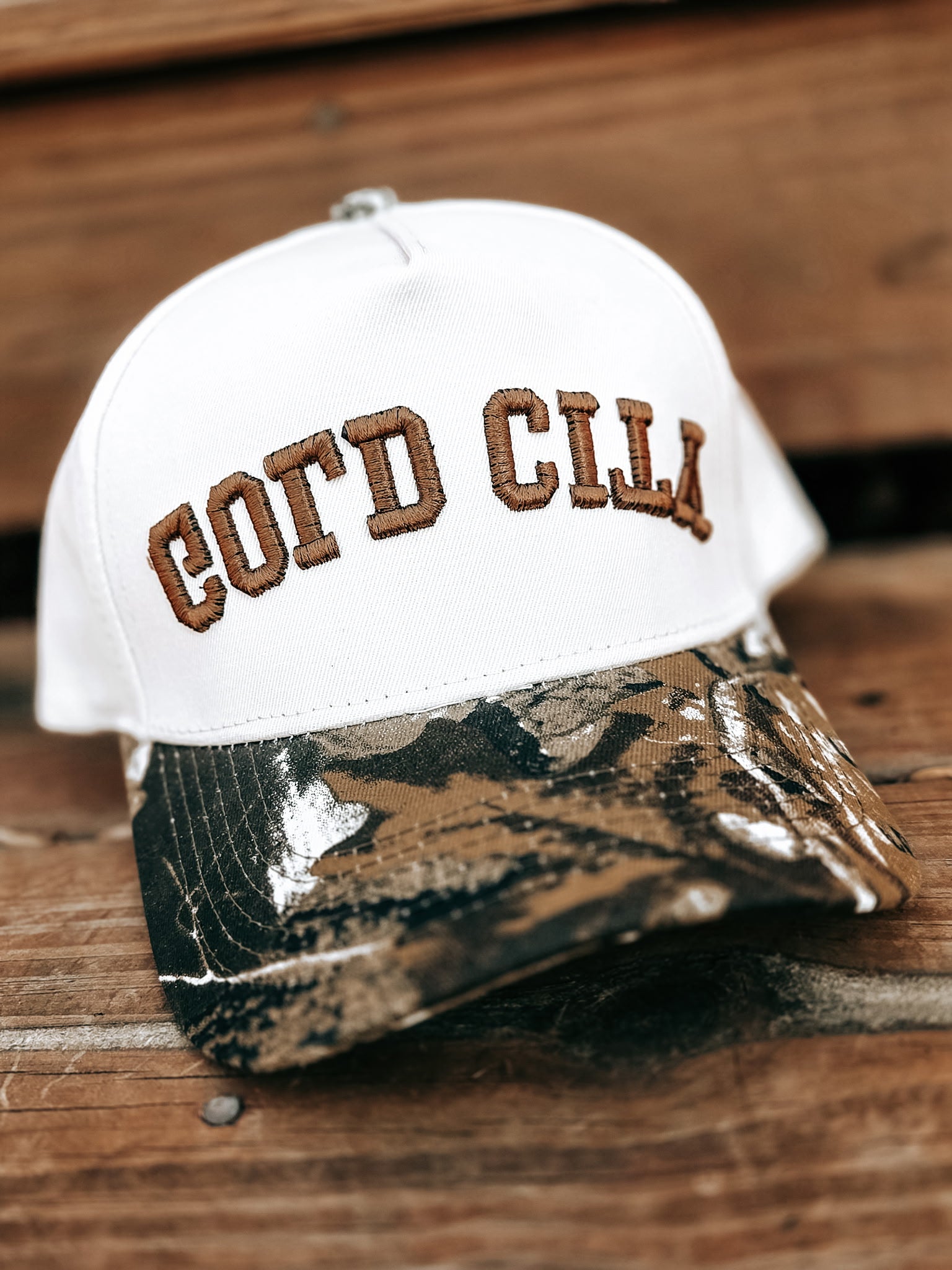 "GOLD CITY" camo 5 panel Hat