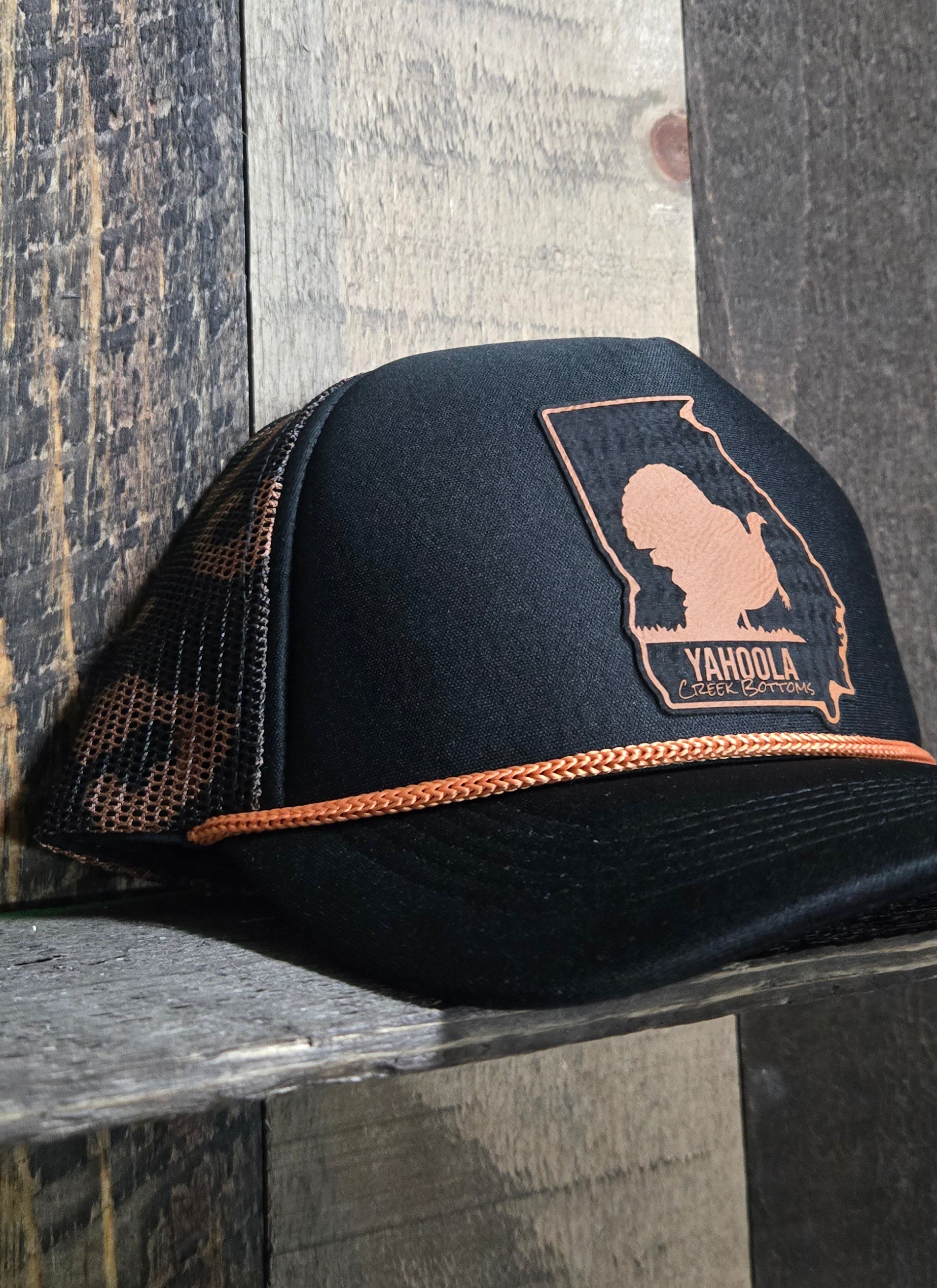 YCB Ga. Turkey Leopard print rope hat