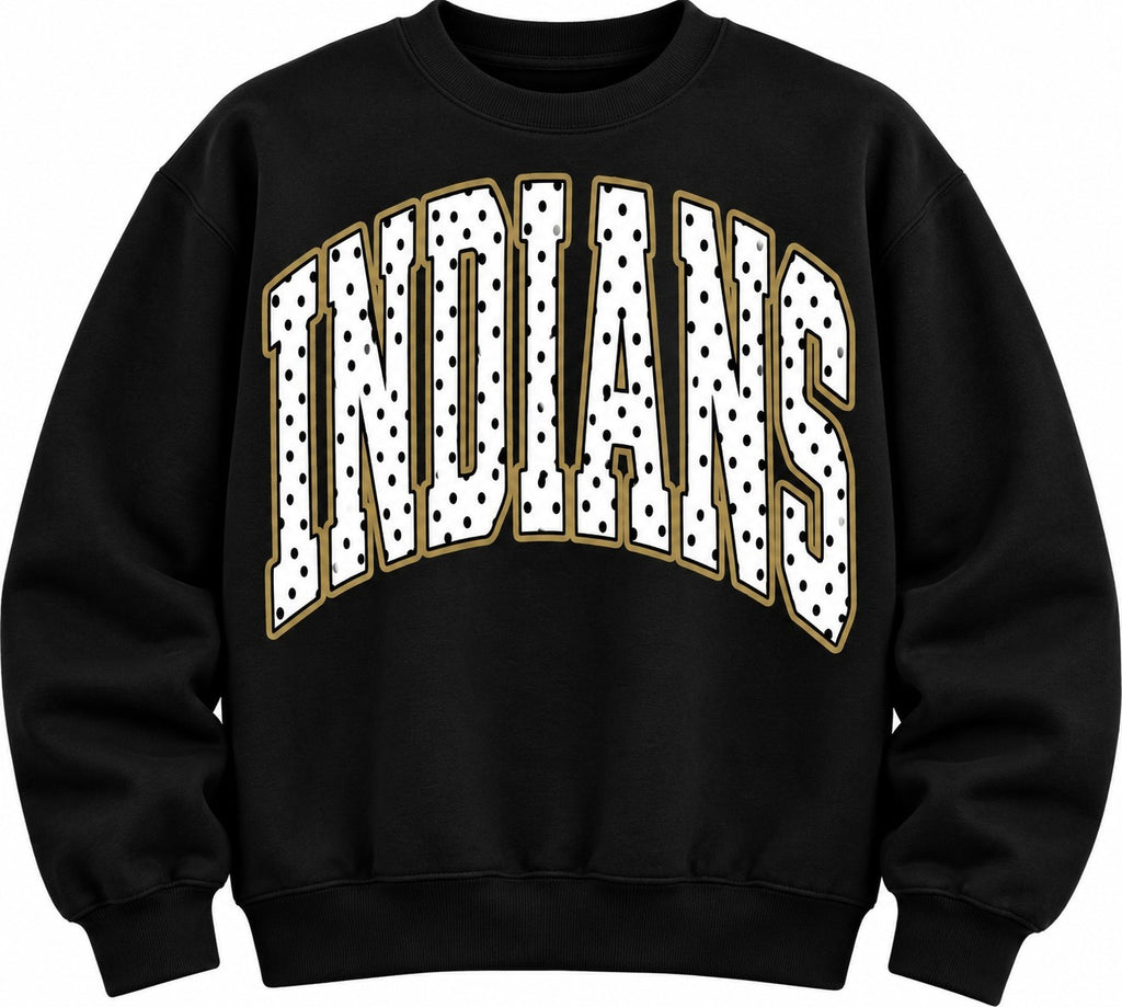 INDIANS warpath Sweatshirt (white logo)
