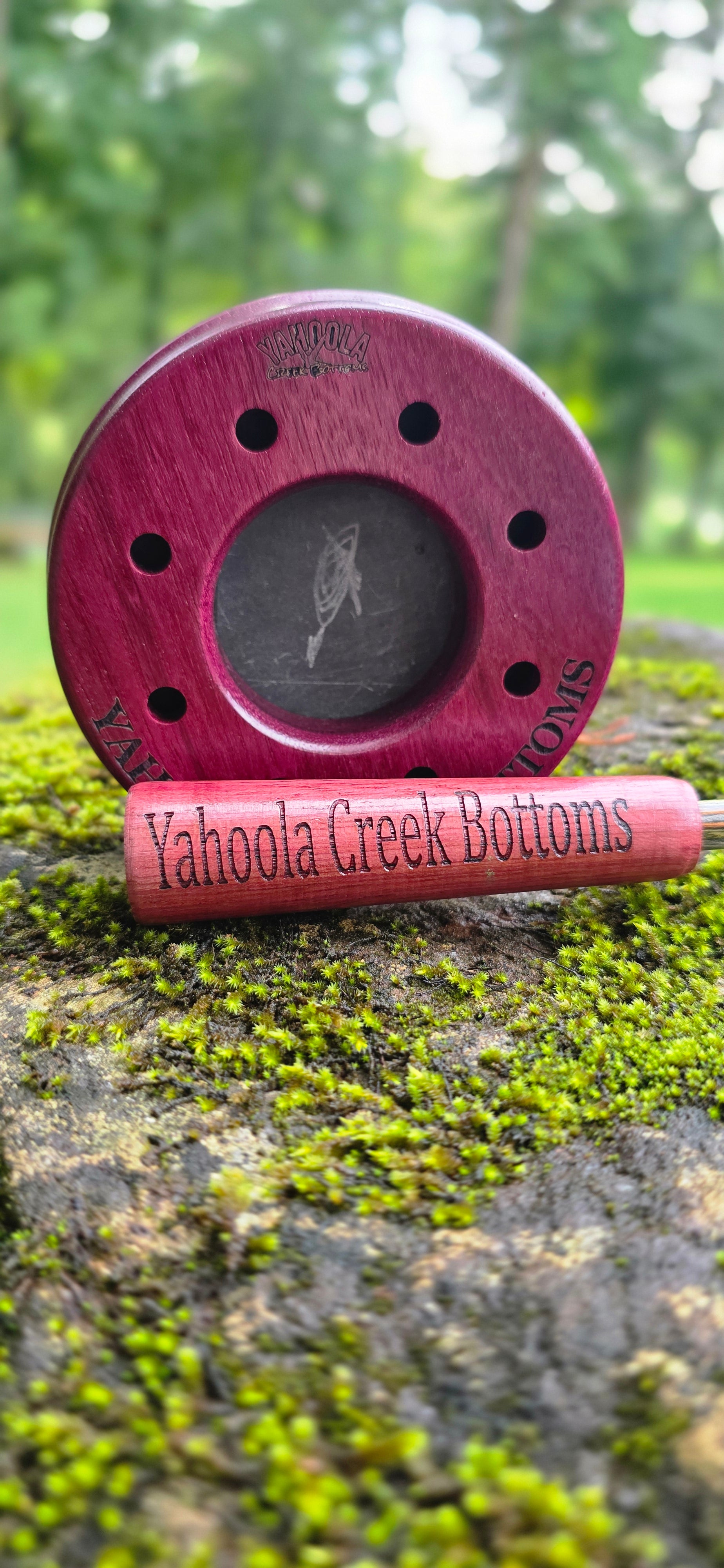 Double-sided Purple Heart pot call