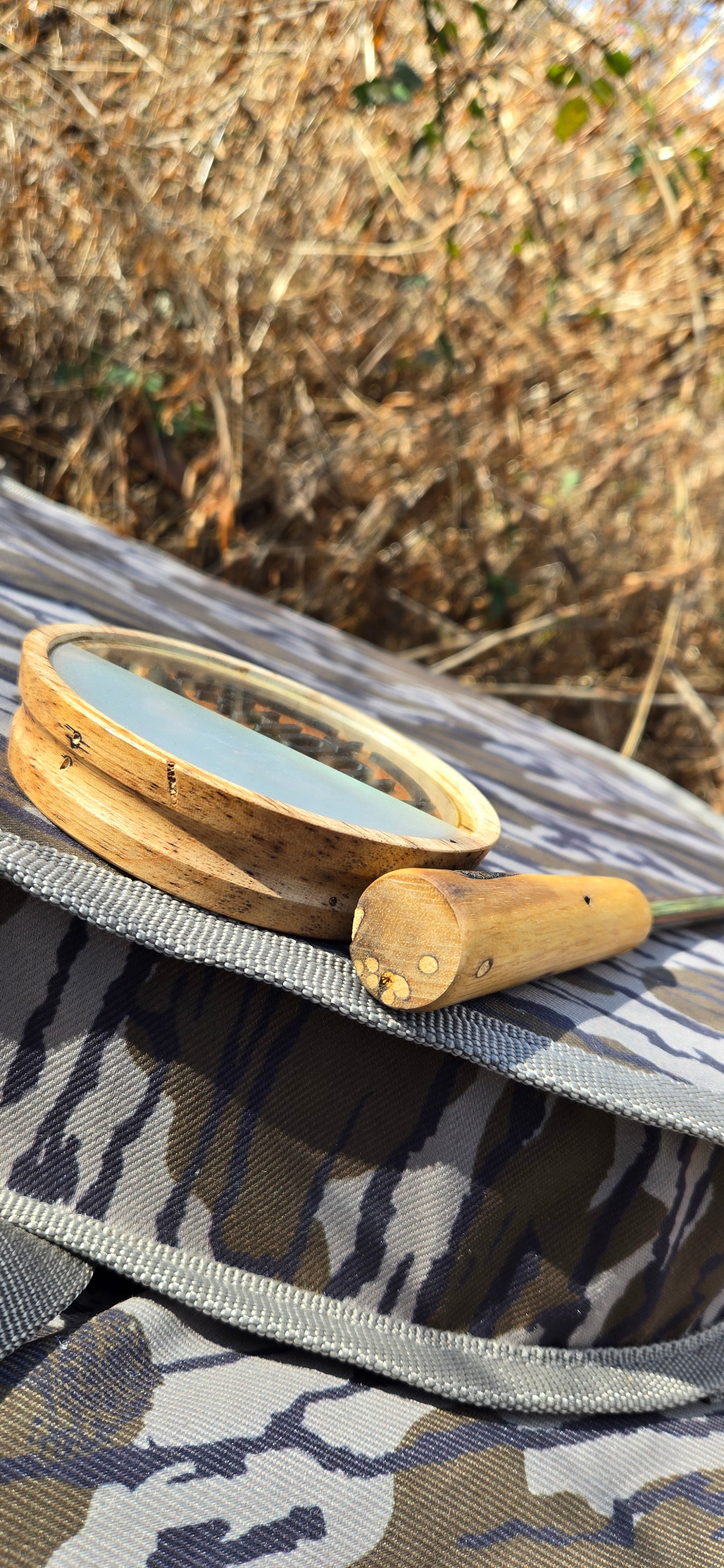 3.5" Wormy pot Etched Glass over PLA