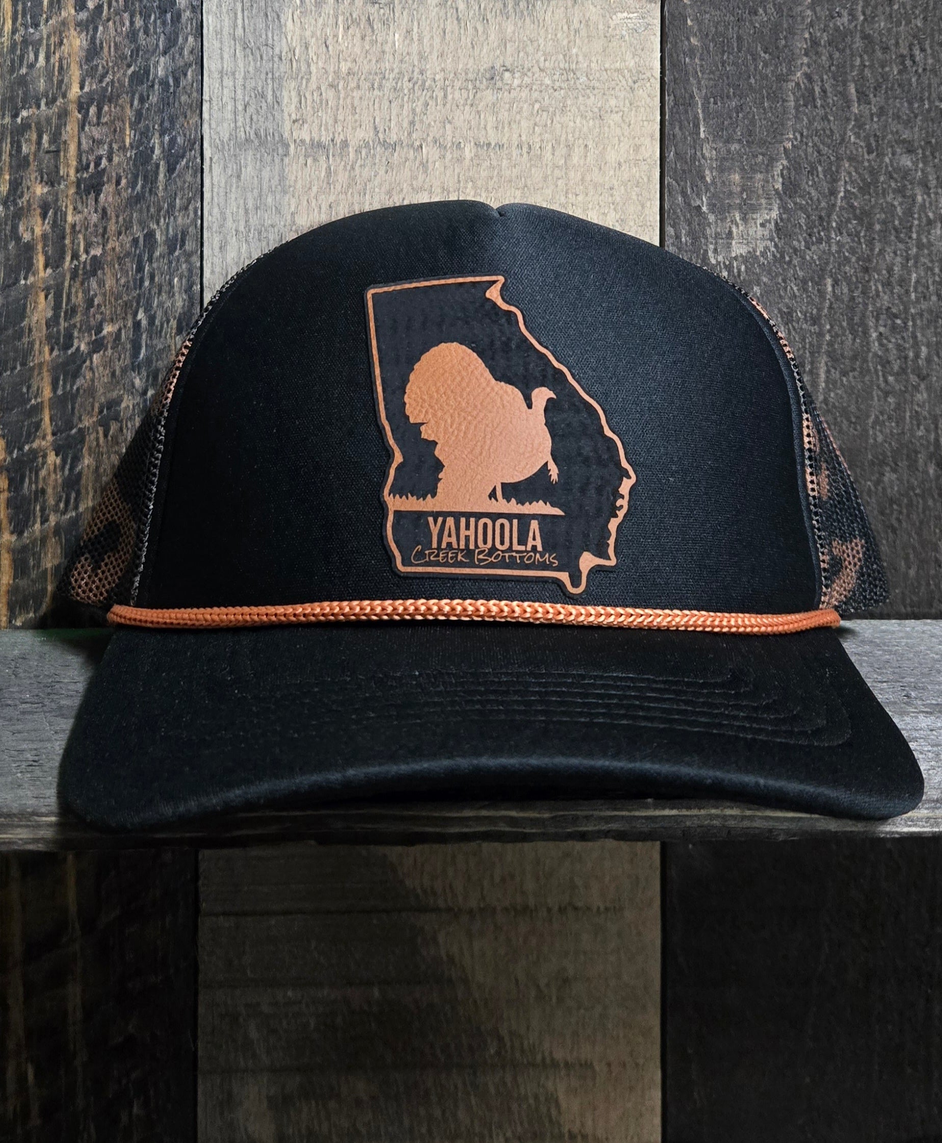 YCB Ga. Turkey Leopard print rope hat