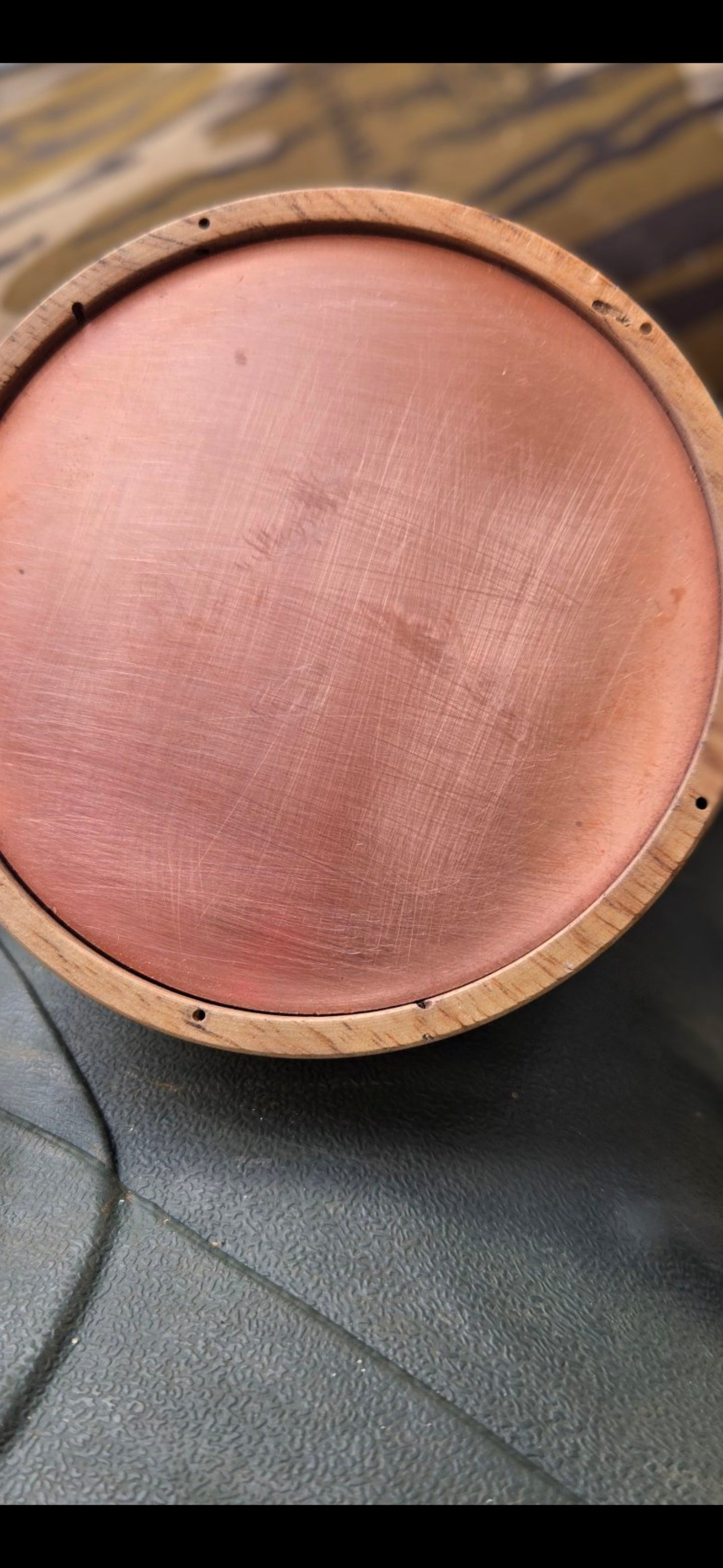 Wormy Persimmon Copper Pot