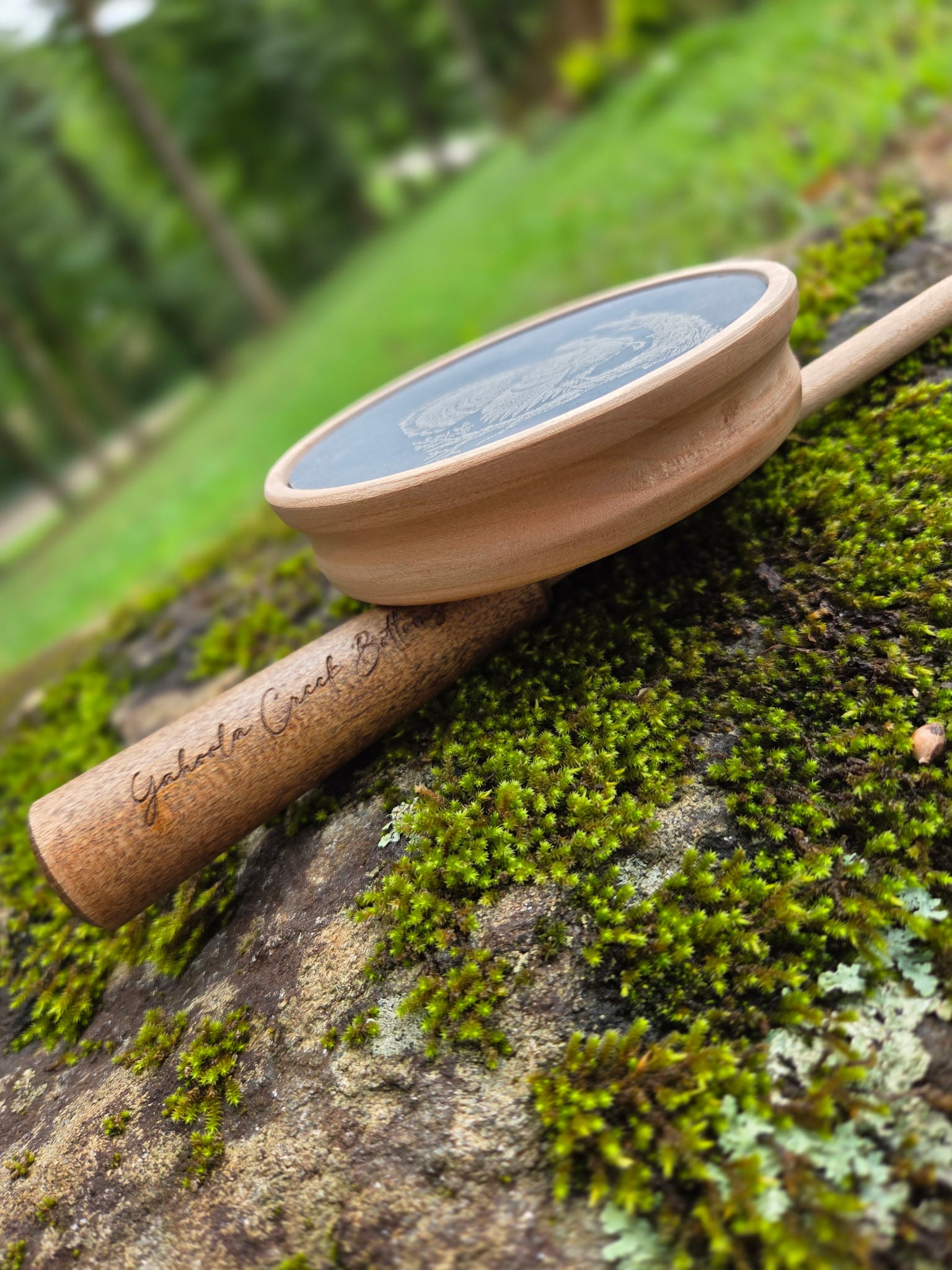 3.5" Walnut Pot, Slate over slate