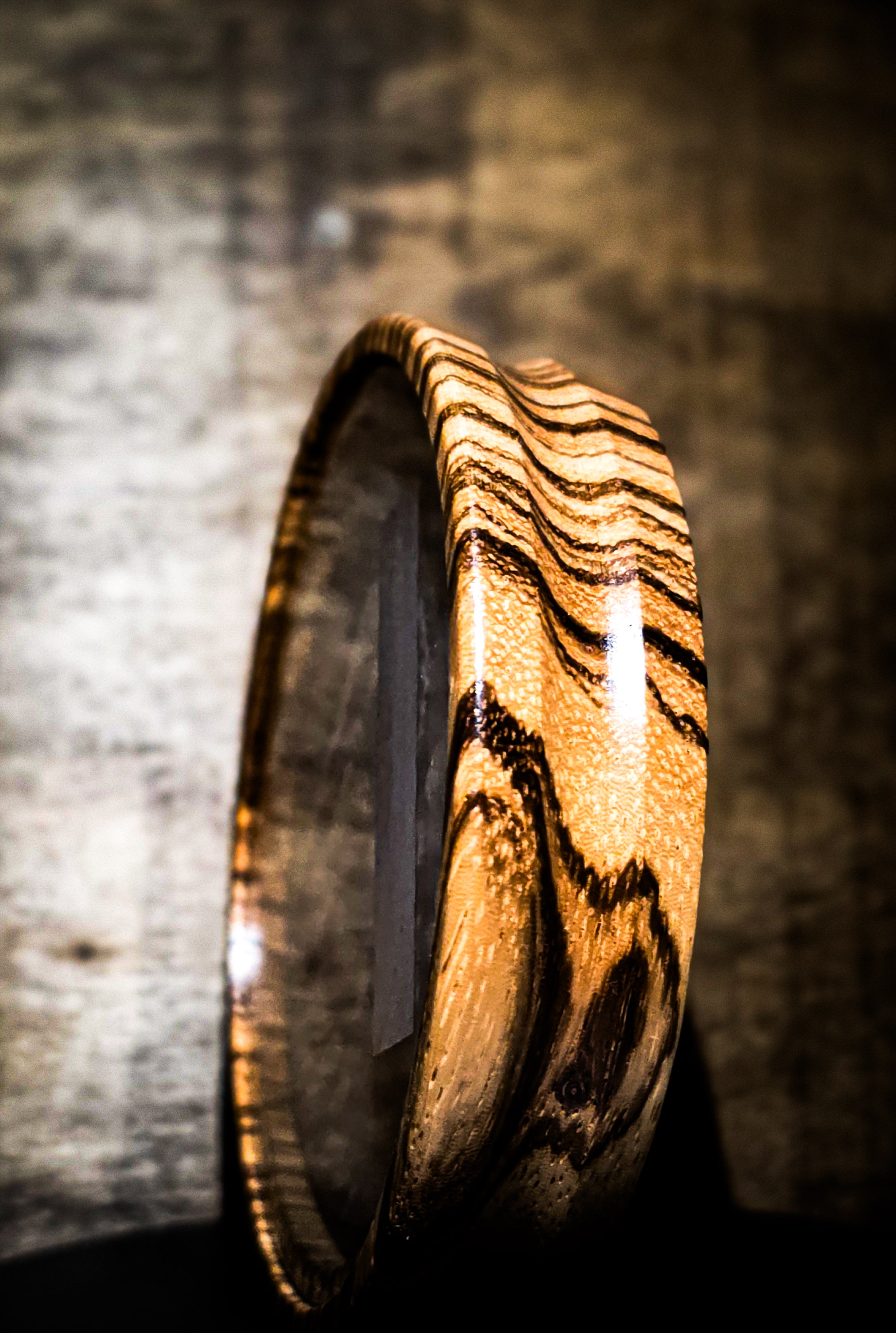 3.5" Zebrawood Pot  "Spitting and Drumming" Edition