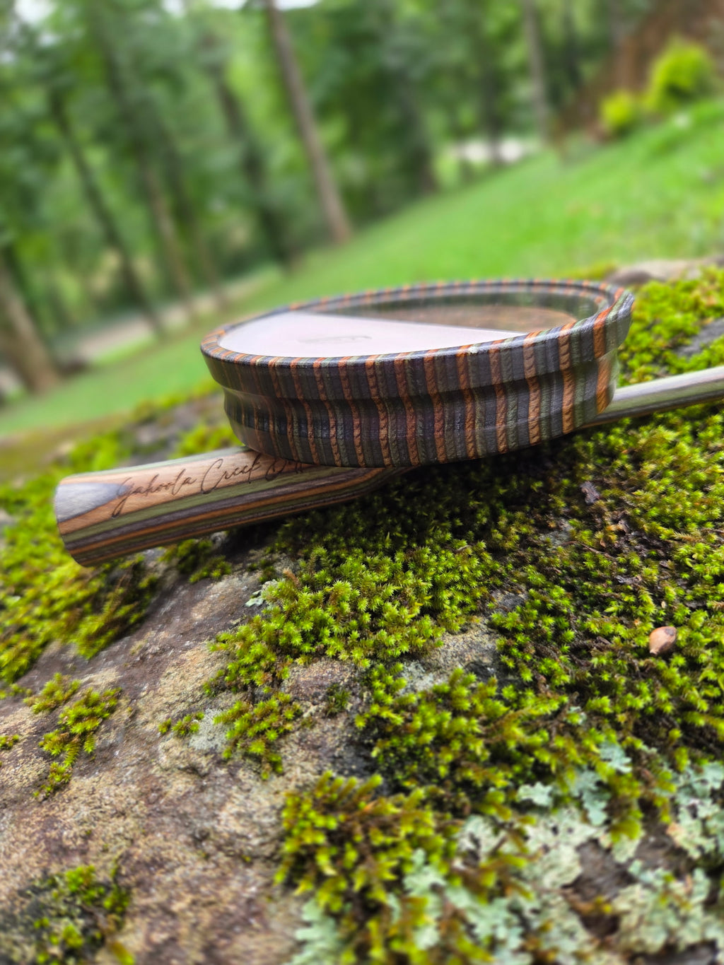 1/2 blasted crystal over copper