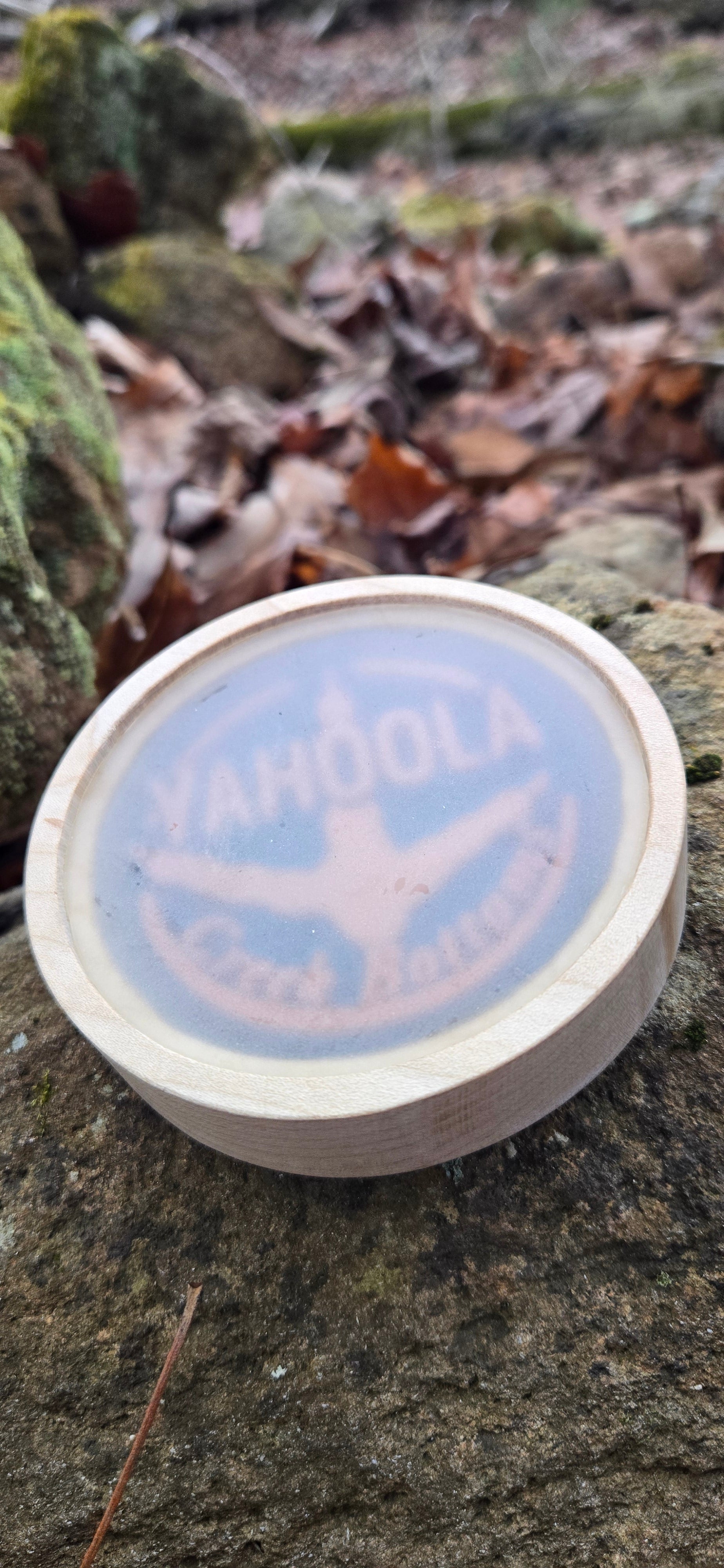 3" Maple Pot call Blasted Crystal over PLA