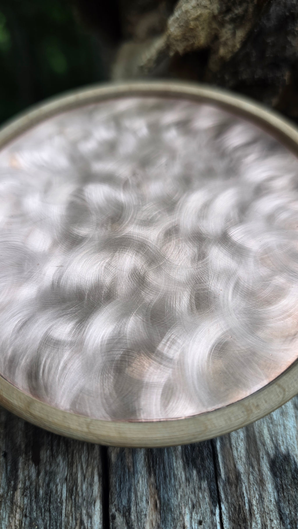 3.5" Copper Yelper Cherry Copper over blasted Crystal