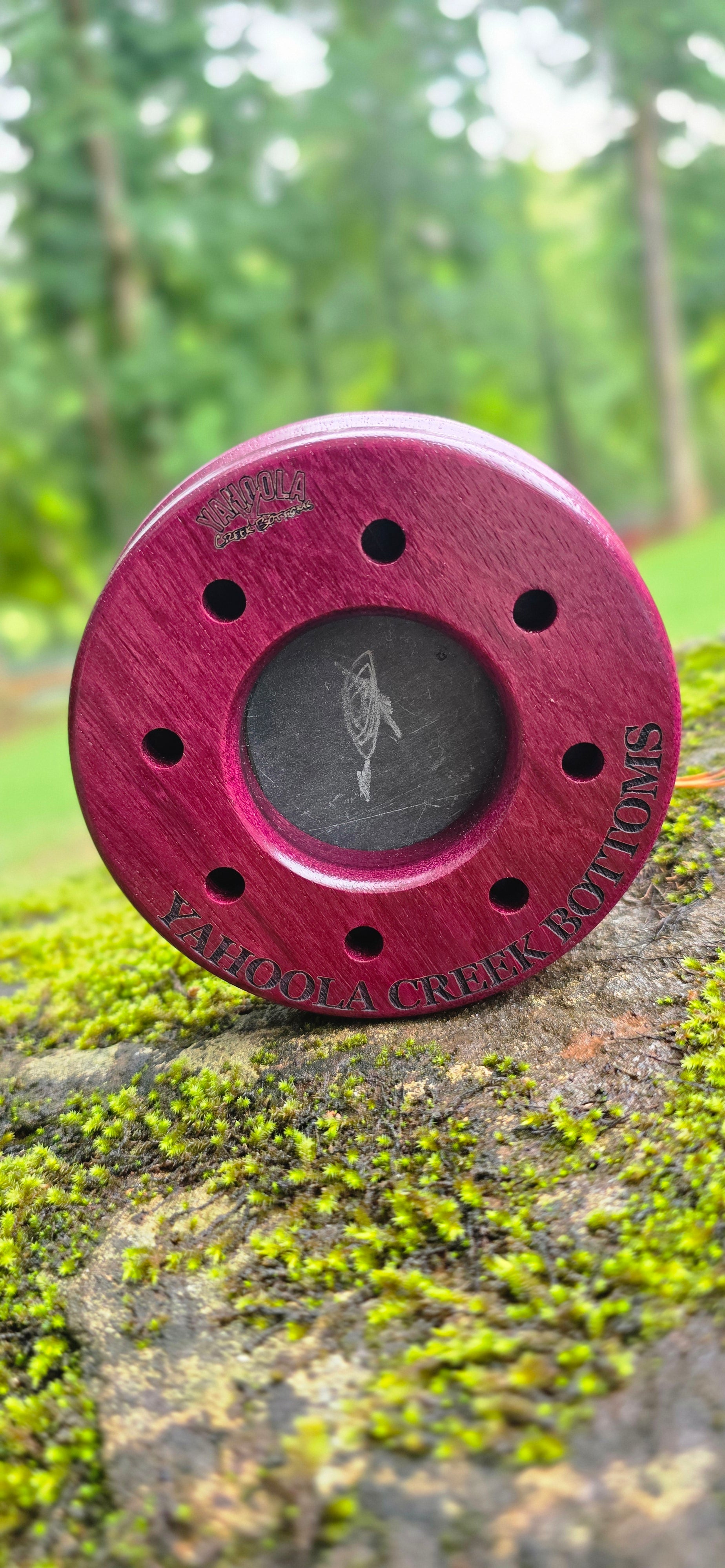 Double-sided Purple Heart pot call