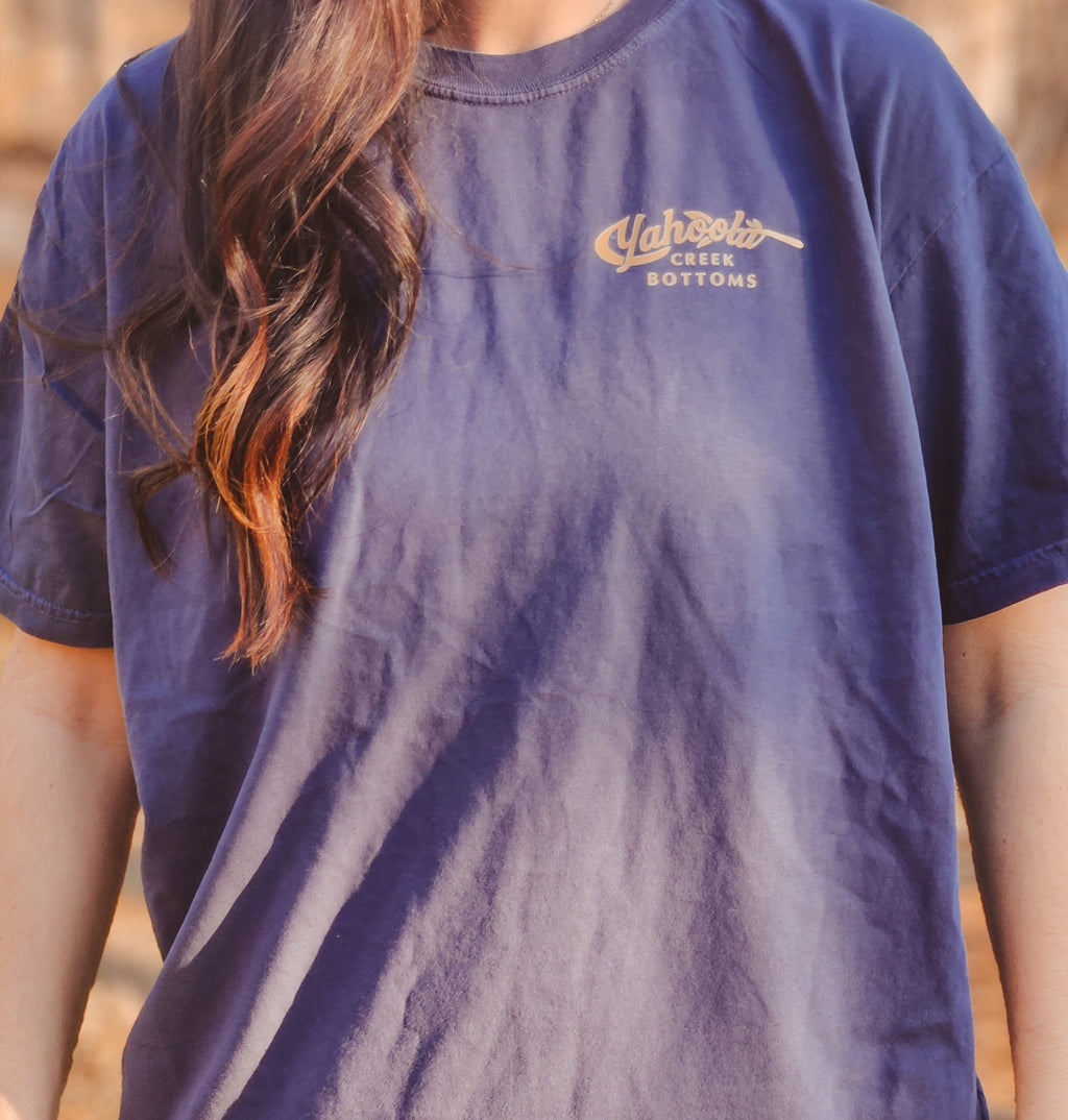Yahoola Creek Bottoms Feather logo tshirt