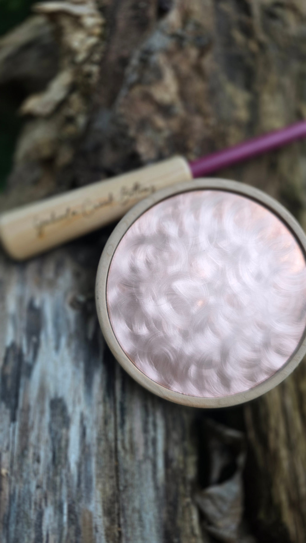 3.5" Copper Yelper Cherry Copper over blasted Crystal