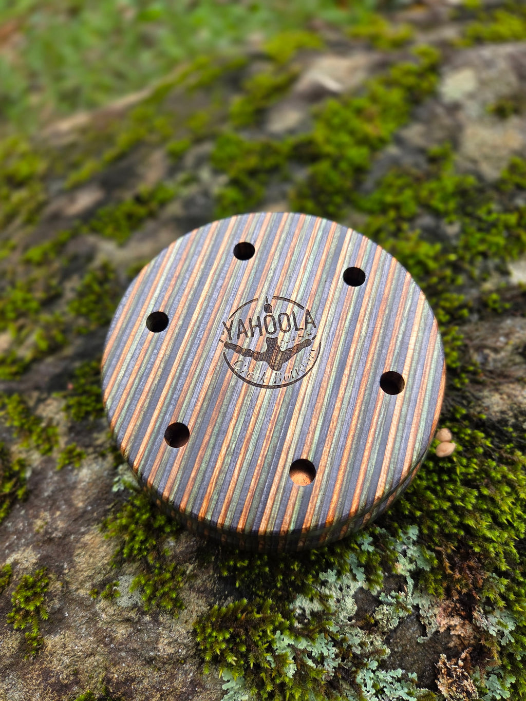 1/2 blasted crystal over copper