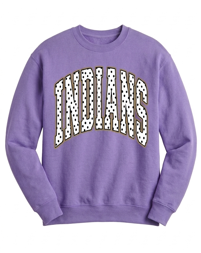 INDIANS warpath Sweatshirt (white logo)