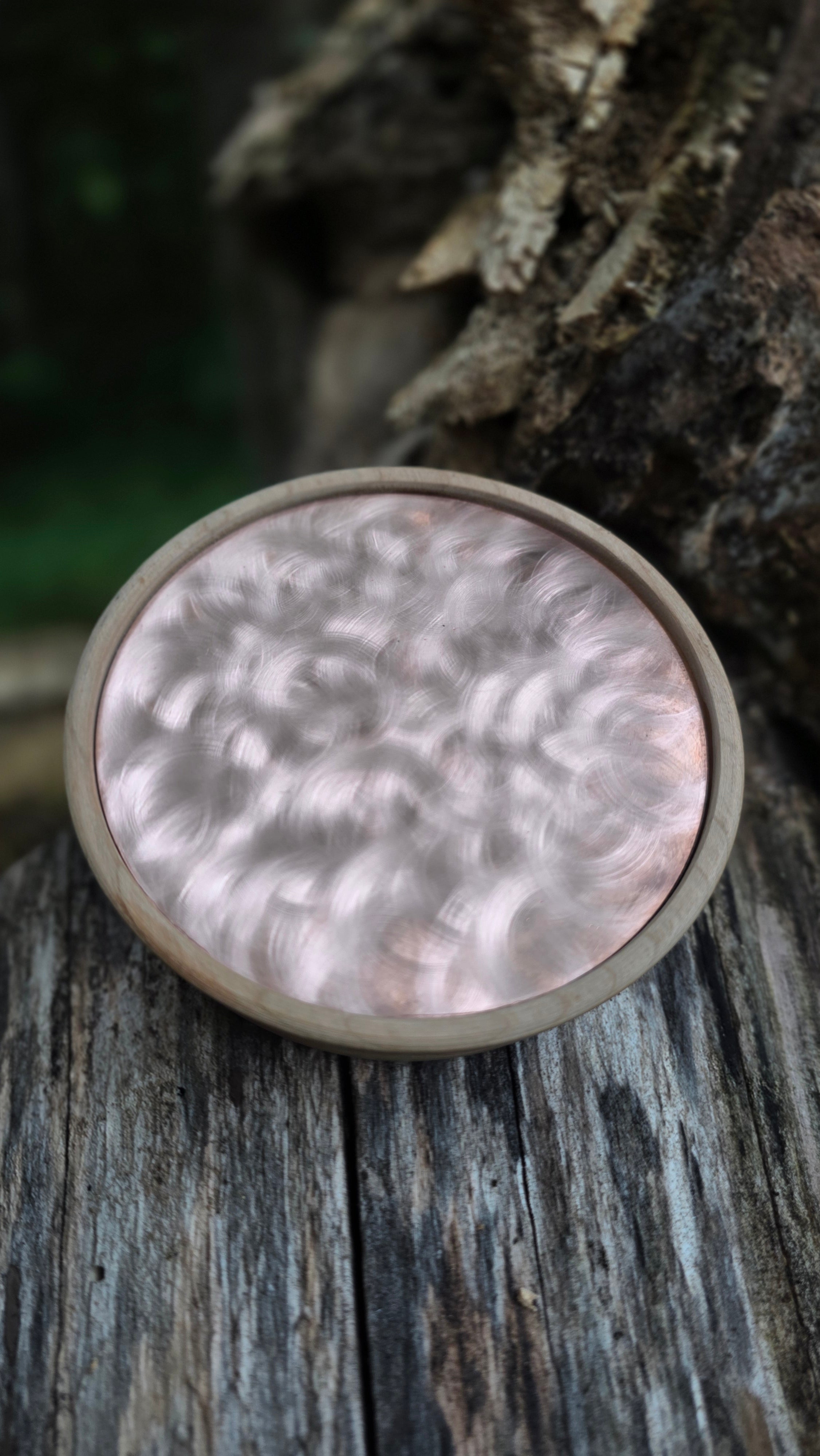 3.5" Copper Yelper Cherry Copper over blasted Crystal