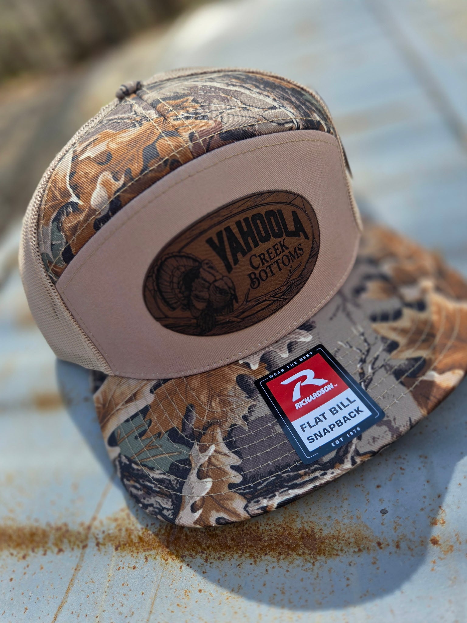 Realtree Advantage 7 panel Oval Turkey logo