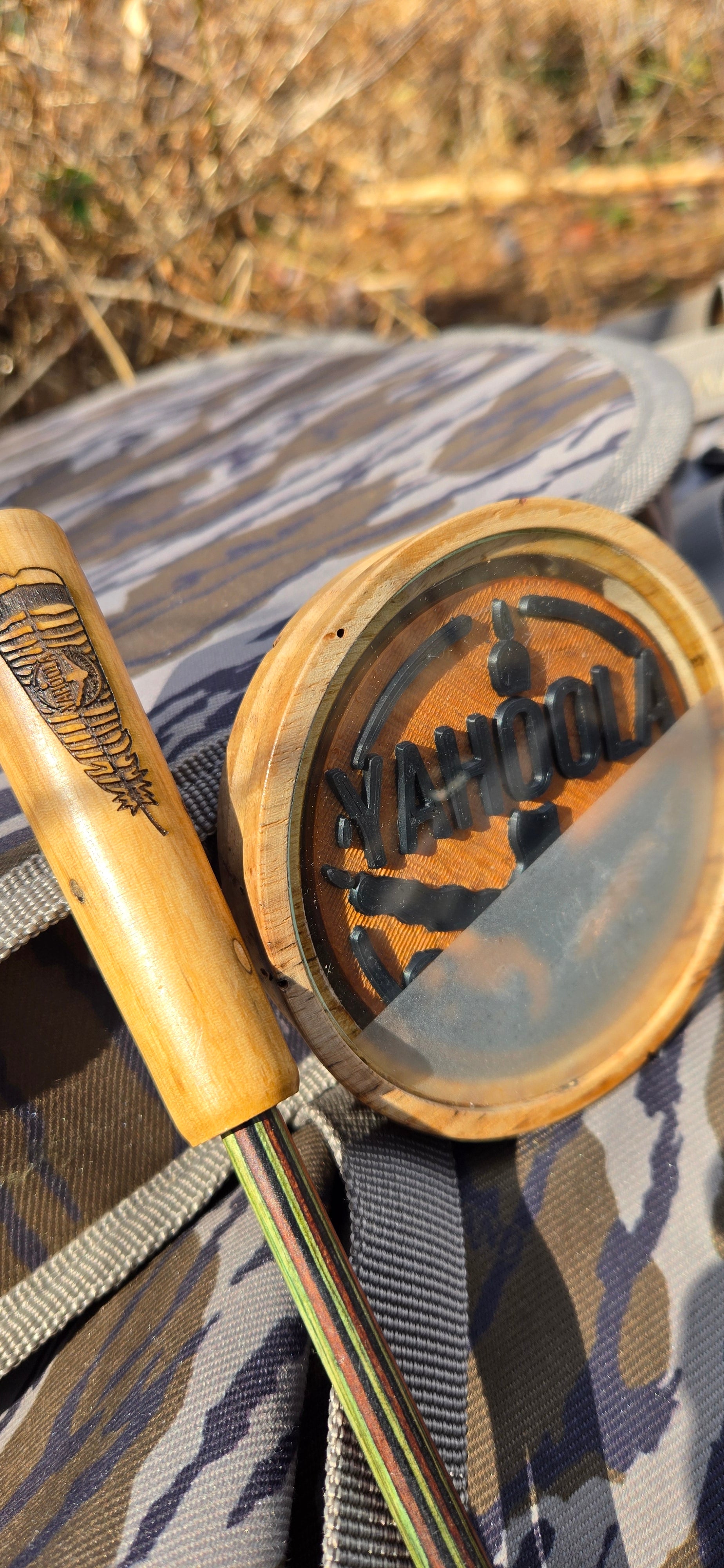 3.5" Wormy pot Etched Glass over PLA