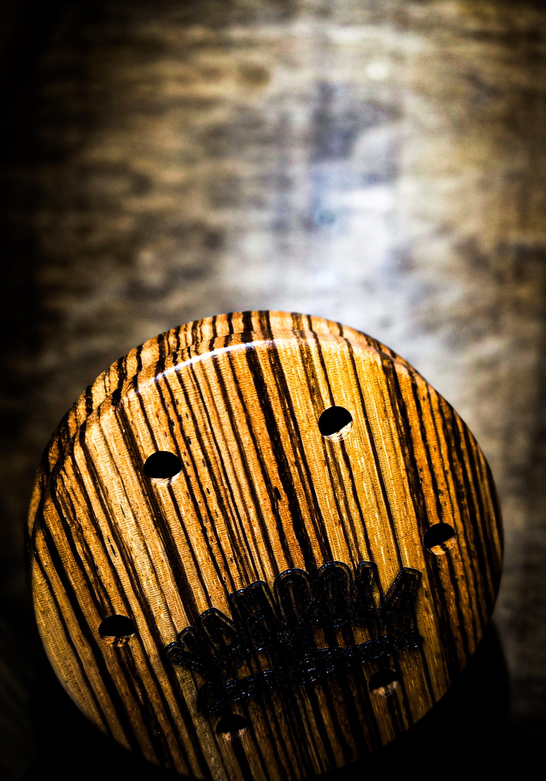 3.5" Zebrawood Pot  "Spitting and Drumming" Edition