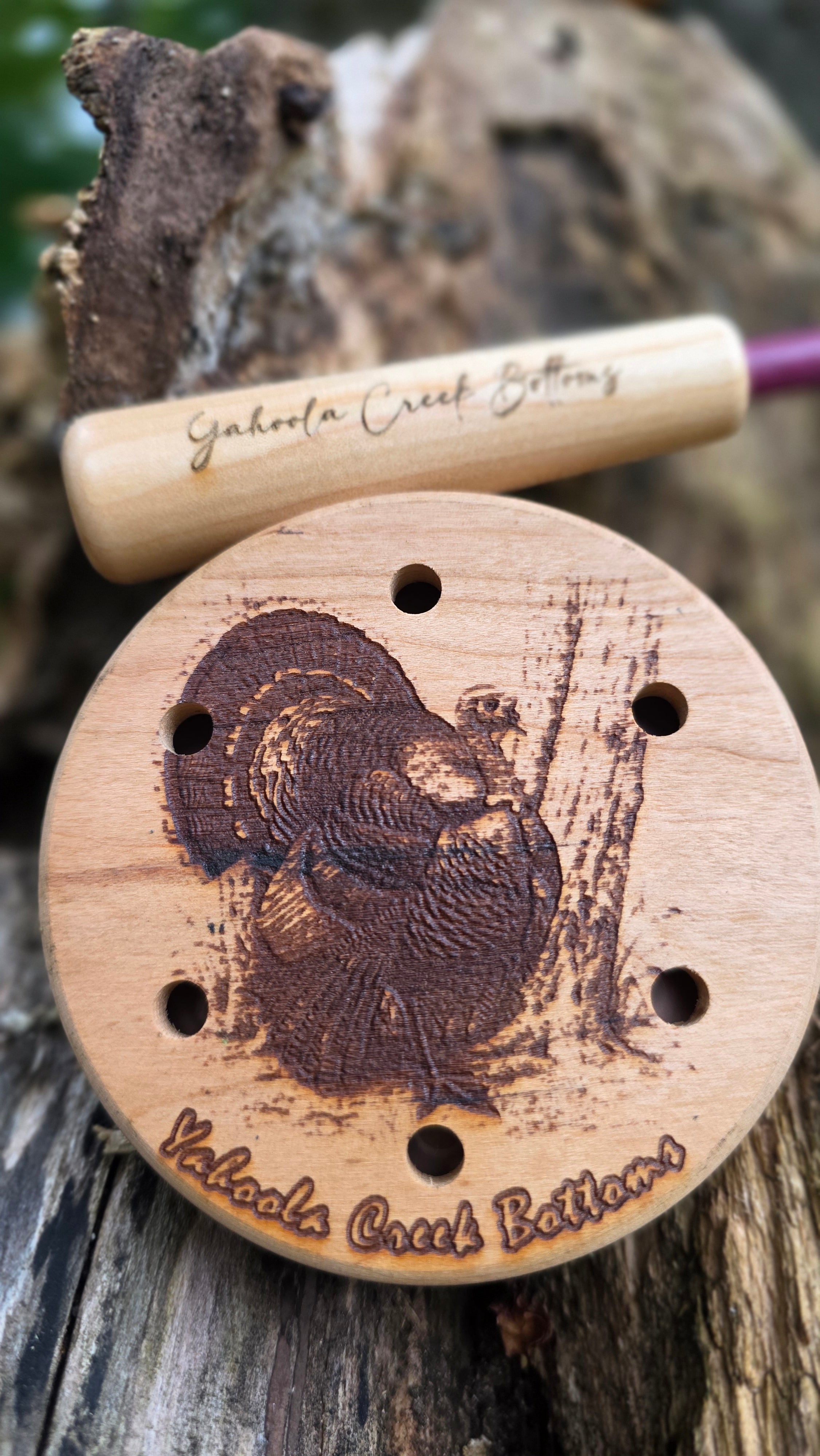 3.5" Copper Yelper Cherry Copper over blasted Crystal