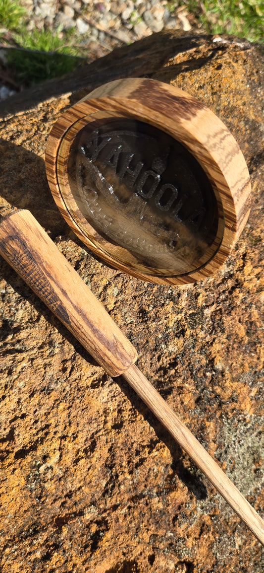 3" Zebrawood pot