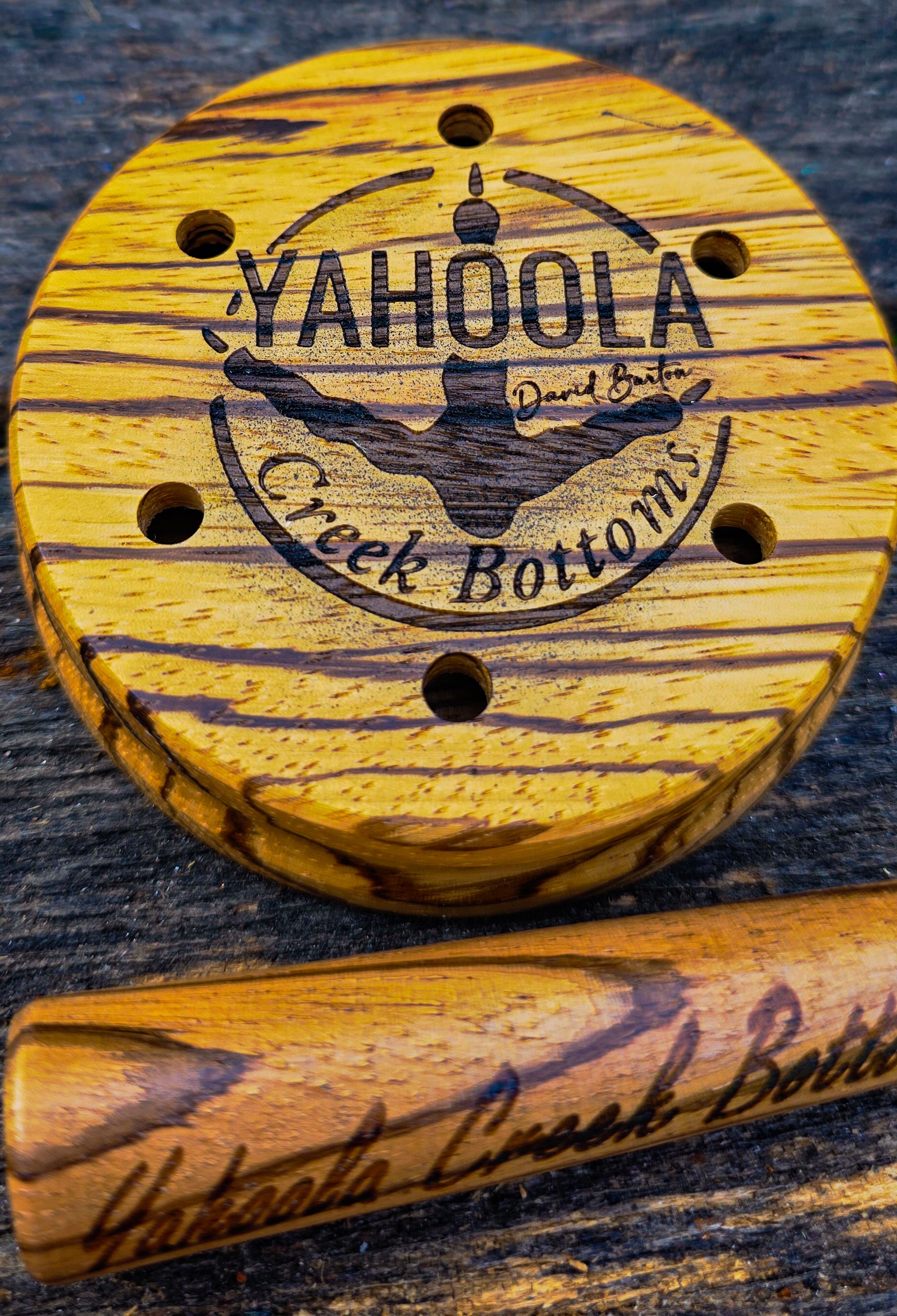 Zebrawood "Faithful" Slate over Wood