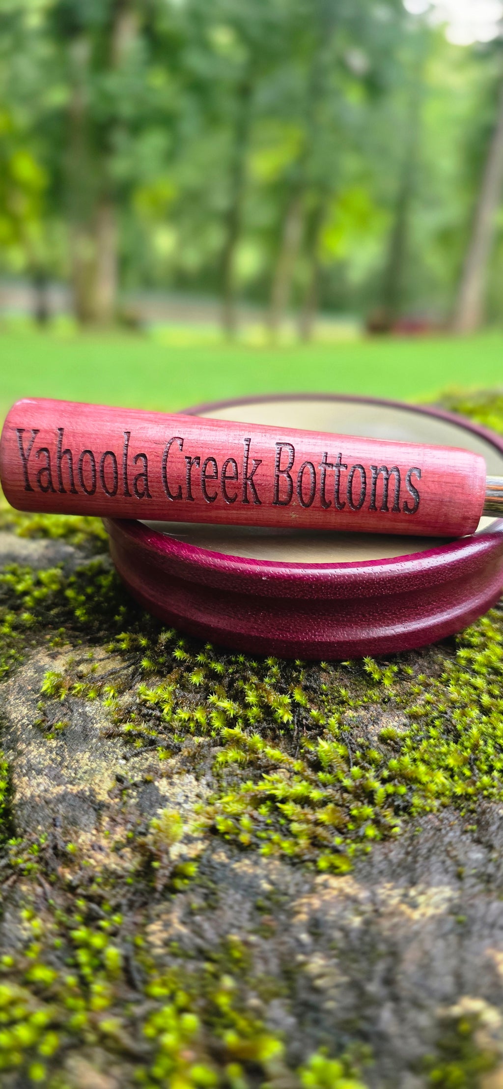 Double-sided Purple Heart pot call