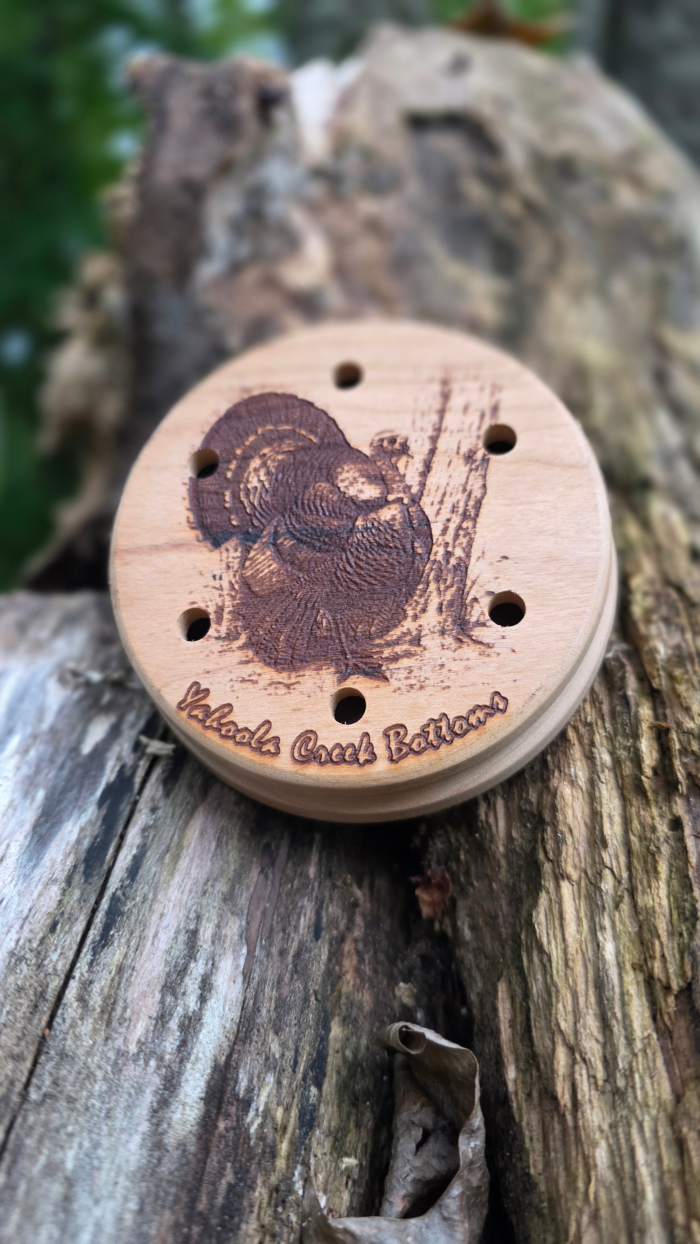 3.5" Copper Yelper Cherry Copper over blasted Crystal