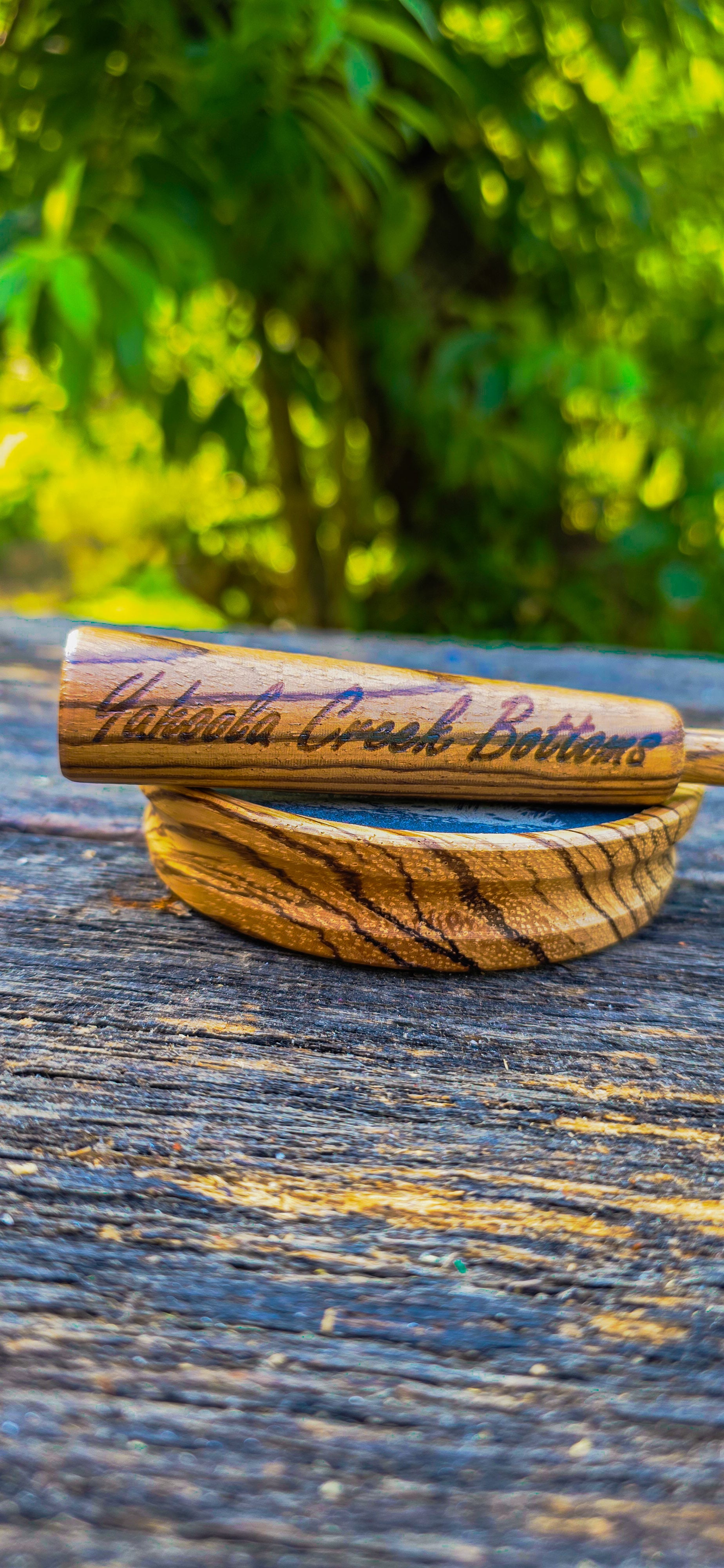 Zebrawood "Faithful" Slate over Wood