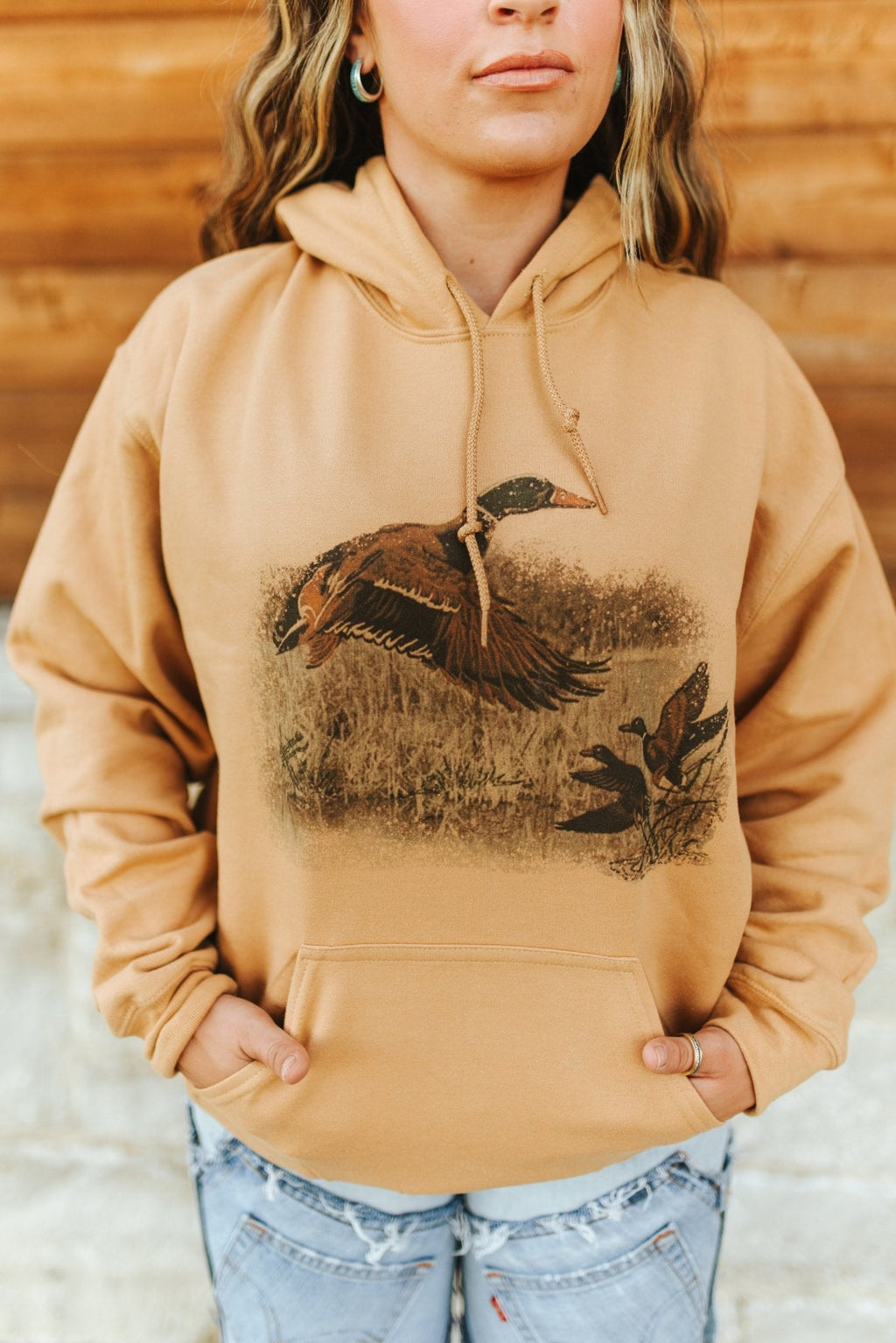 Vintage Duck Graphic Hoodie