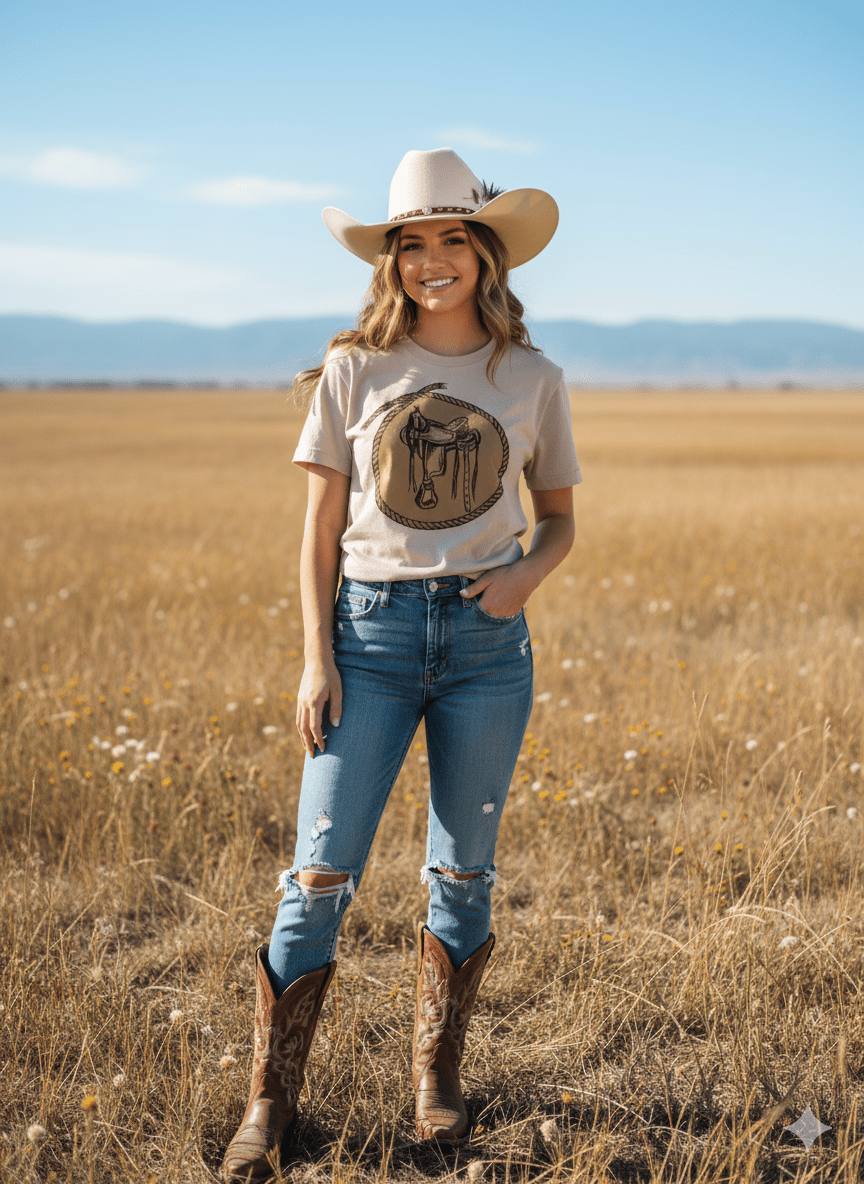 Western Saddle Graphic Tee